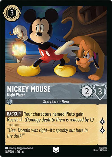 Mickey Mouse - Night Watch (187/204) [Azurite Sea]