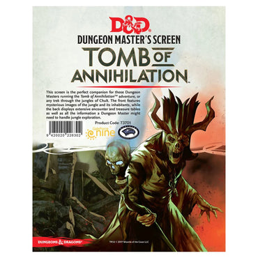 Dungeons & Dragons RPG: Dungeon Masters Screen (Tomb of Annihilation)